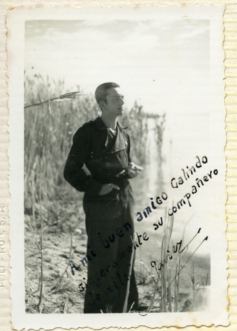 Retrato de Javier Laviana, compañero de Miguel Galindo.