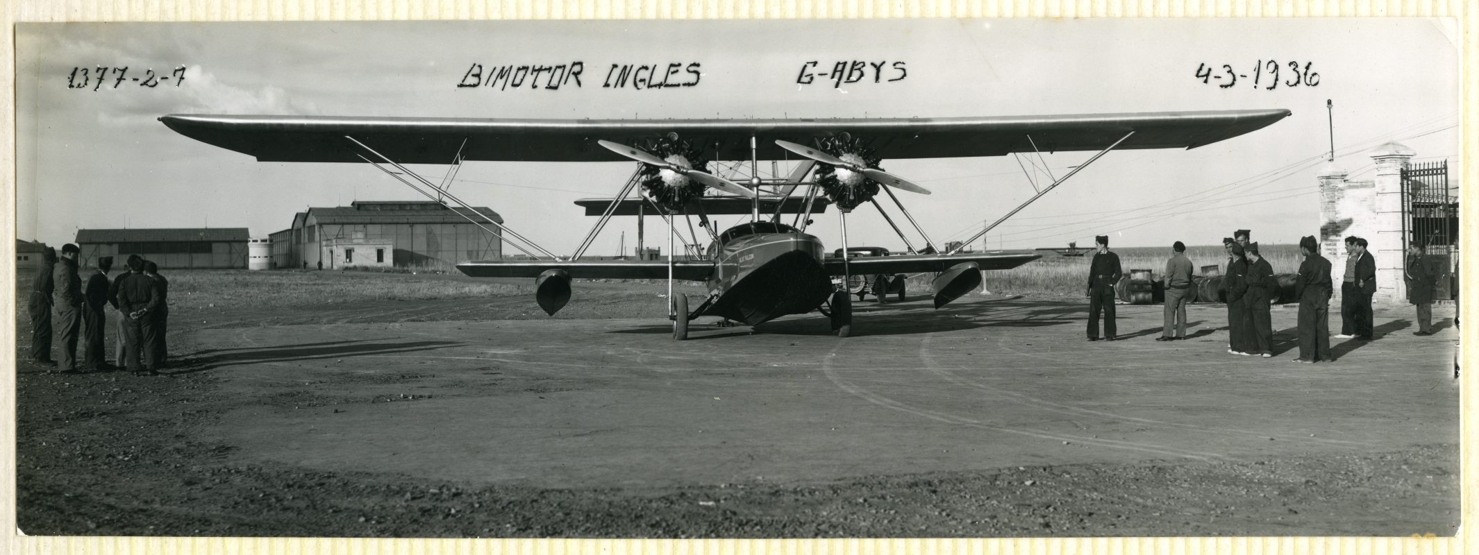 Hidroavión G Abys, fabricado por la empresa norteamericana Sikorsky, en la Base Aérea de Los Alcázares.