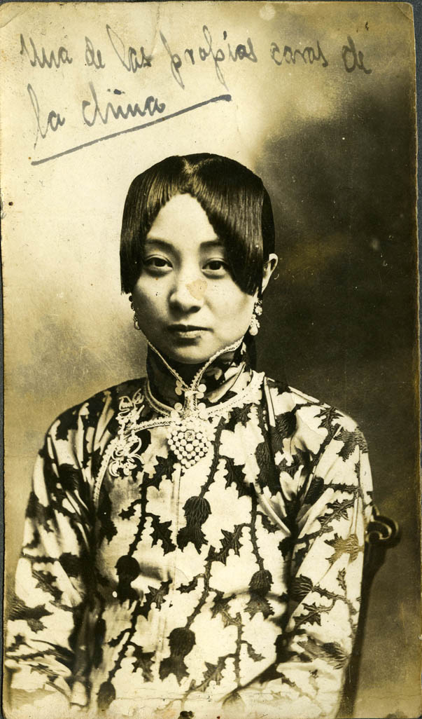 Retrato de una cortesana china de Shanghái. Año 1927