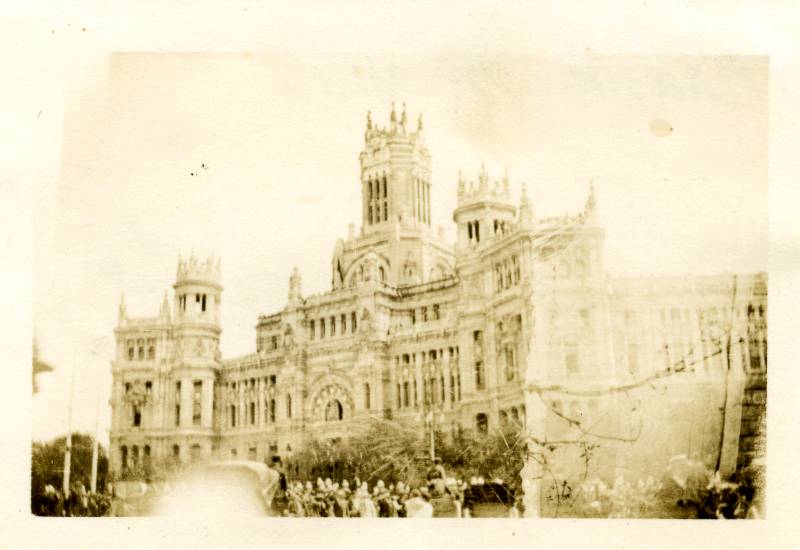 Vista del Palacio de Comunicaciones de Madrid