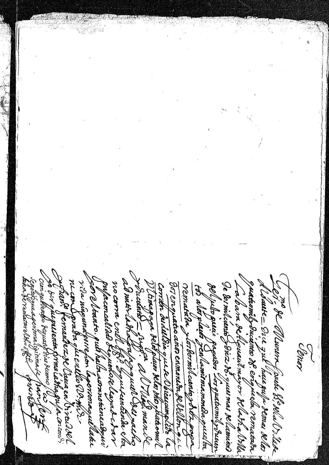 Petición de Jerónimo Munera Espuche, vecino de Albacete, solicitando al rey admita su puja por la vara de alguacil mayor de Albacete, pues la persona que la tiene comprada no tiene adquirida ninguna posesión sobre ella.