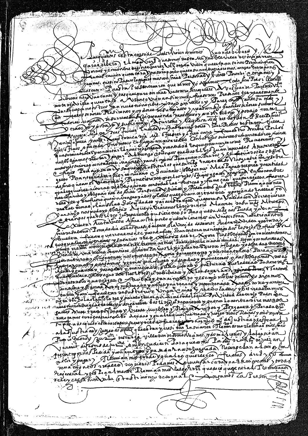 Carta de poder de Juan López de Vivancos, Alonso García de Vera y Ginés Pérez, dada a Juan de Paredes para que compre tres regimientos perpetuos de Mazarrón.