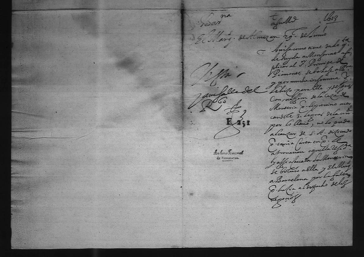 Consultas del Consejo de Estado en respuesta a cartas del marqués de Almazán y el duque de Monteleón.