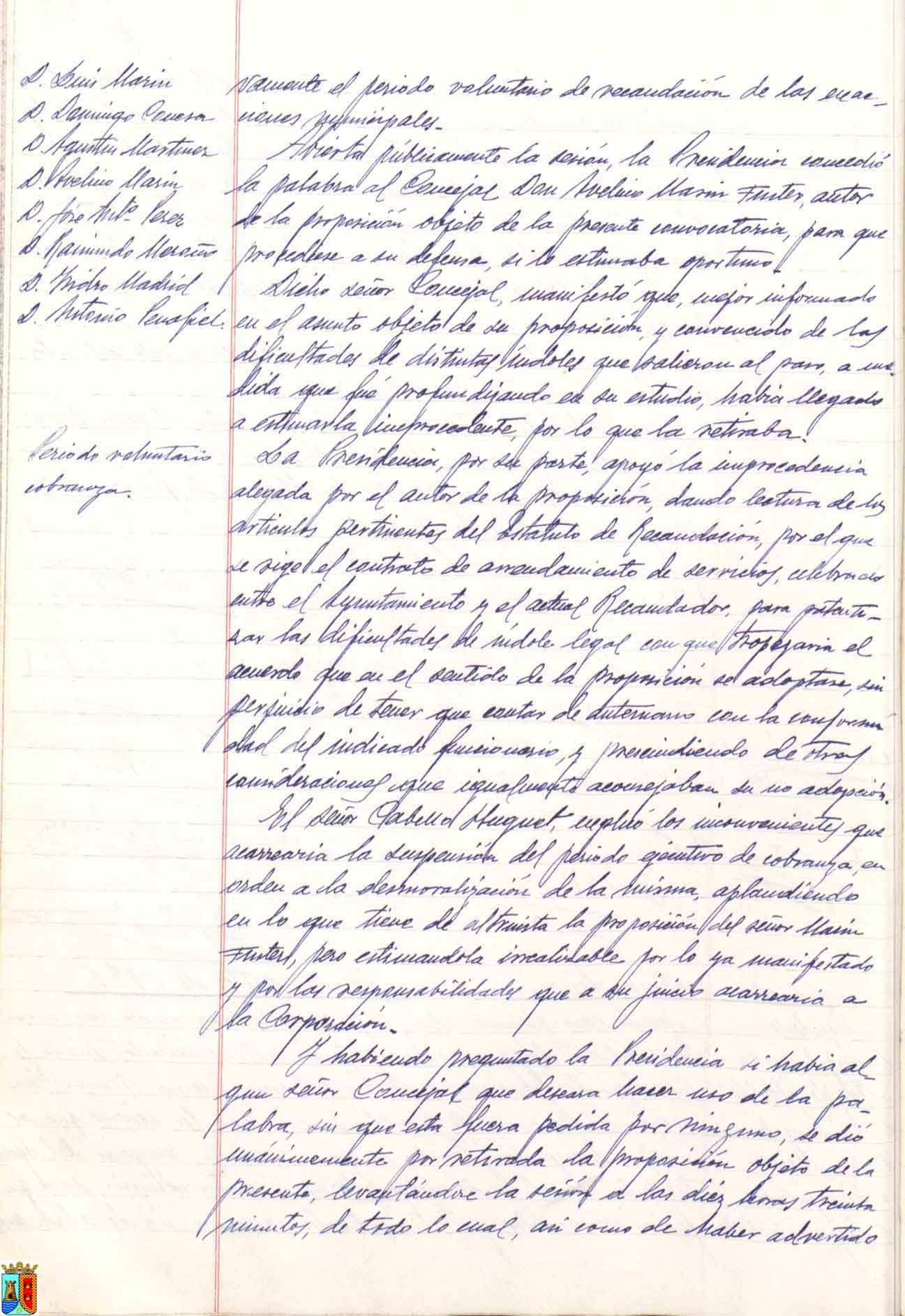 Actas de sesiones del pleno del Ayuntamiento de Torre Pacheco. Año 1931
