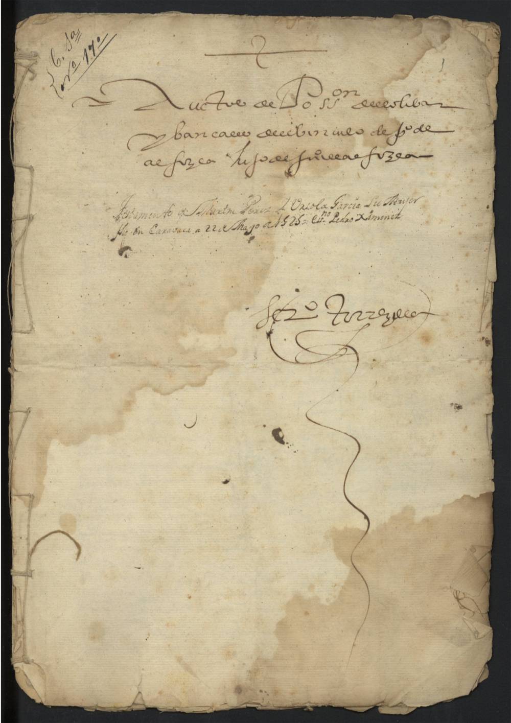Testamento de Martín Pérez y Autos de posesión de un olivar y bancales del vínculo de Pedro de Alfocea, hijo de Juan de Alfocea.