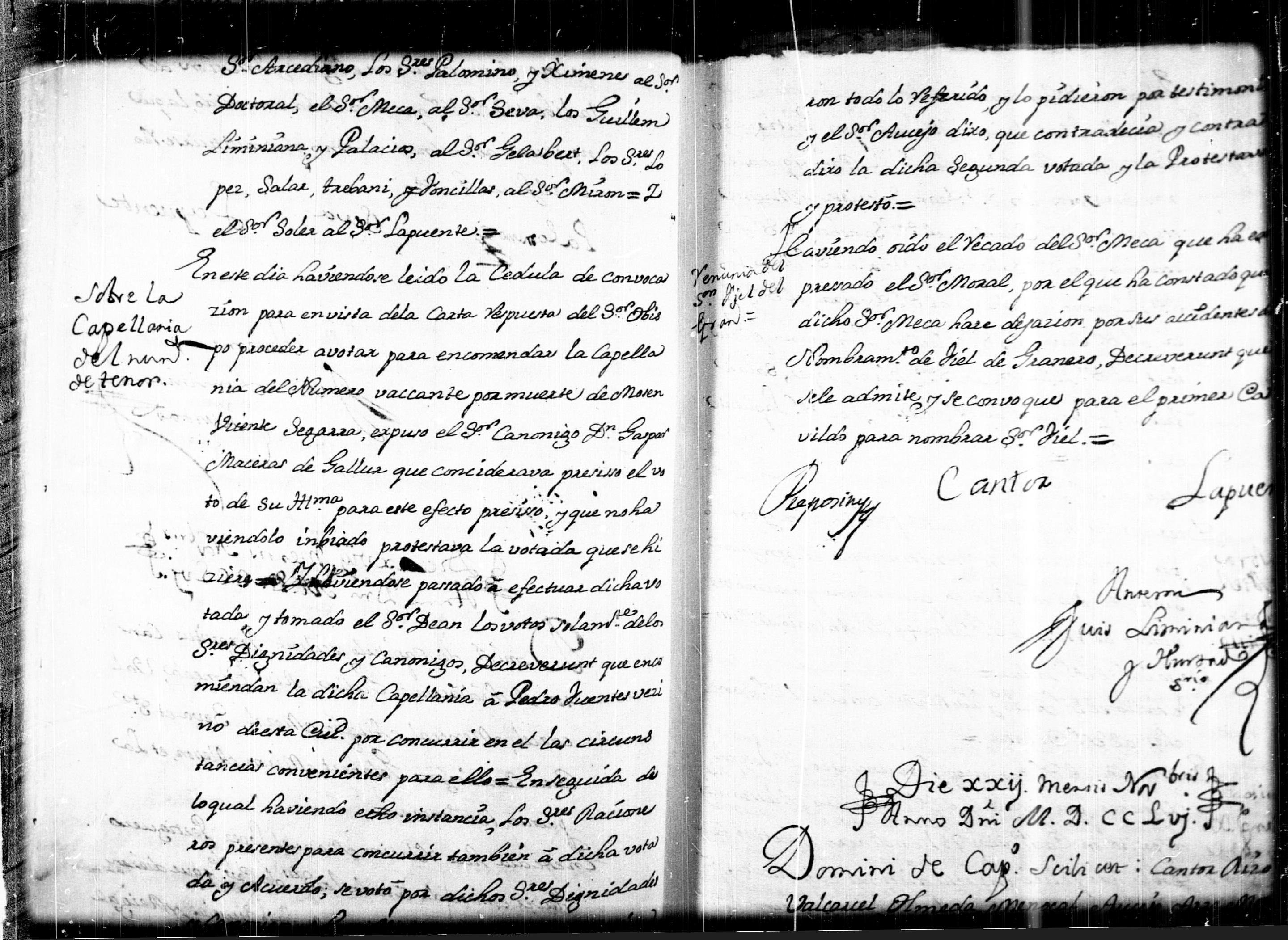 Fragmentos de los libros de acuerdos capitulares del deán y Cabildo de la Catedral de Orihuela
