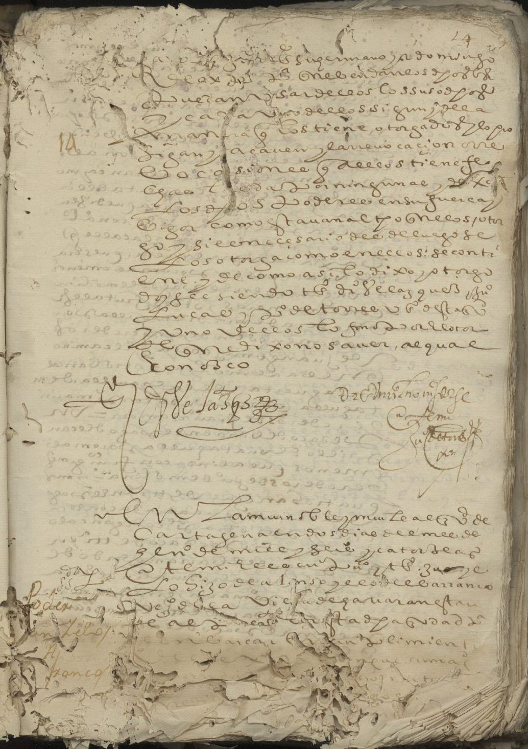 Registro de Juan de Torres, Cartagena de 1614.