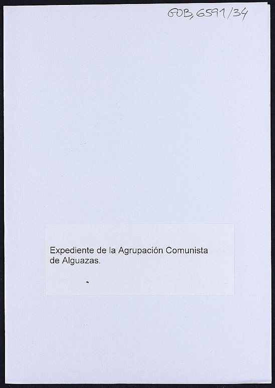Expediente de la Agrupación Comunista de Alguazas.