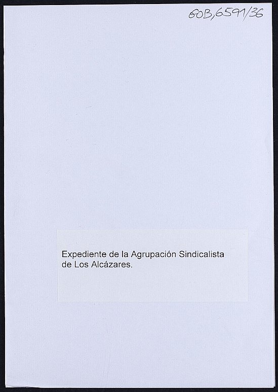 Expediente de la Agrupación Sindicalista de Los Alcázares.
