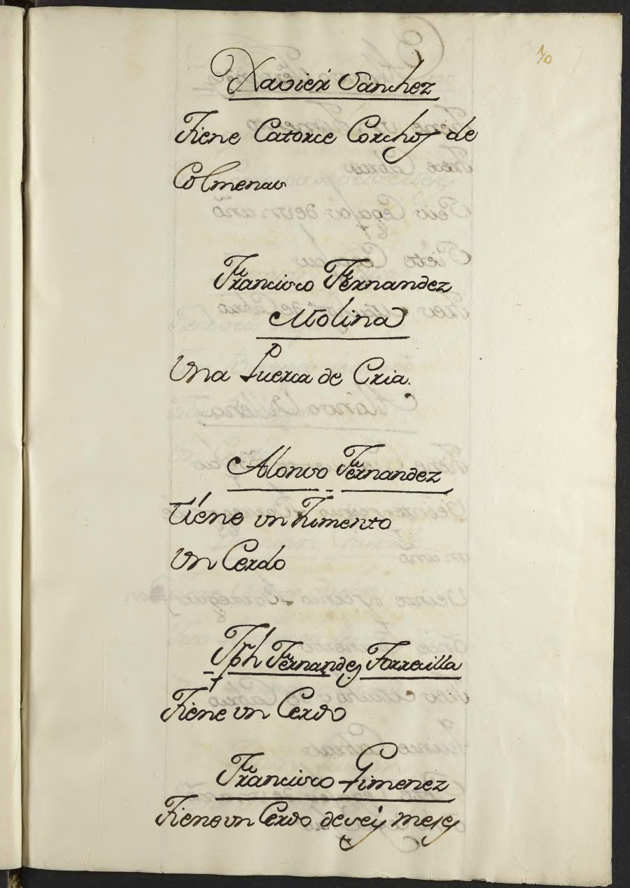 Libro registro de ganados de Bullas.