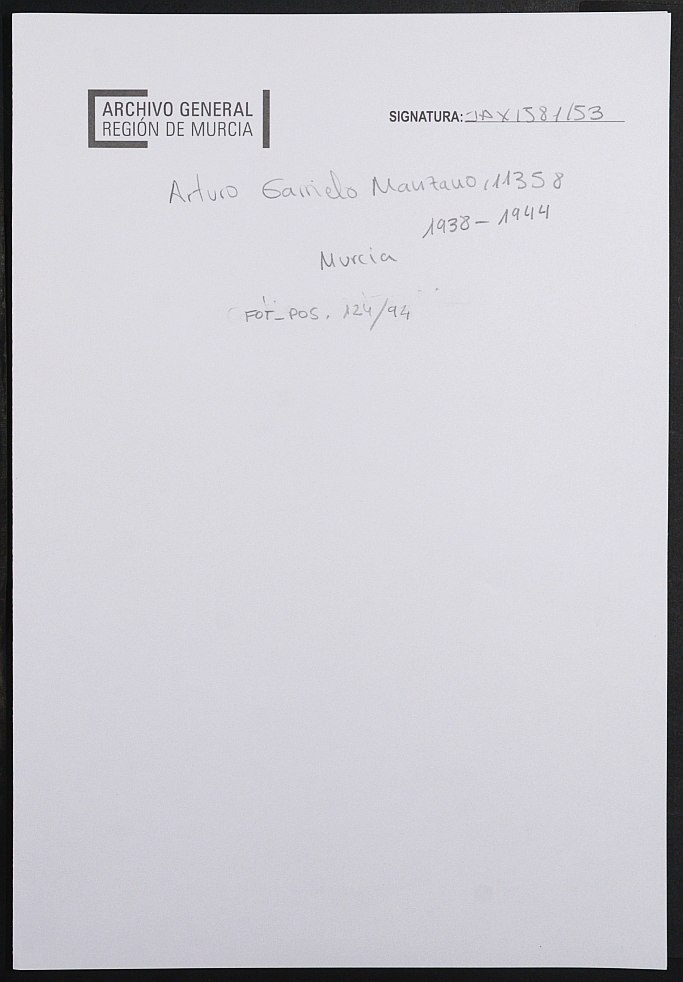 Expediente académico de Arturo Garrido Manzano, Nº 11358