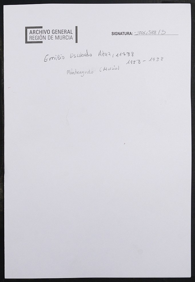 Expediente académico de Emilio Escobedo Ataz, Nº 11738