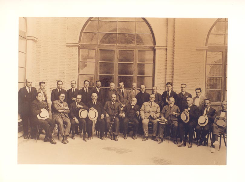 Claustro de profesores del Instituto Provincial de Murcia, posiblemente del curso 1923-1924.