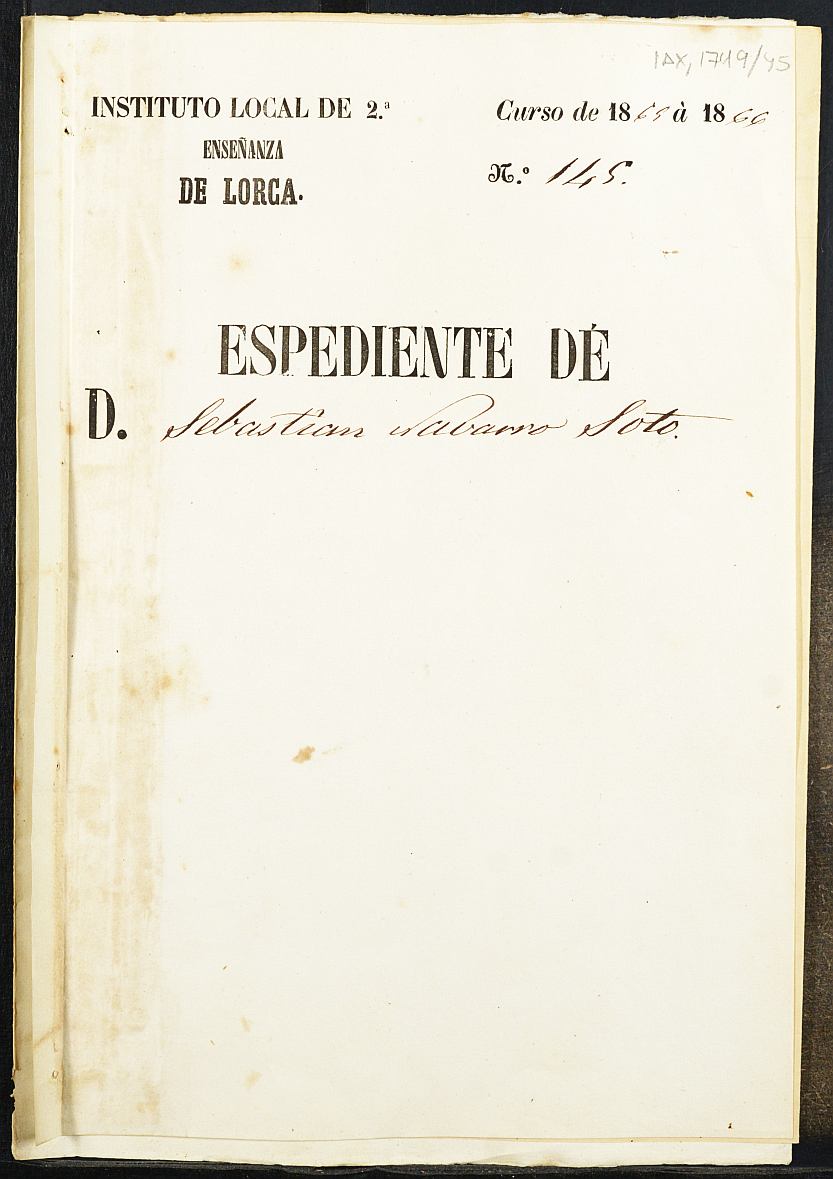 Expediente académico de Sebastián Navarro-Soto Ladevesa