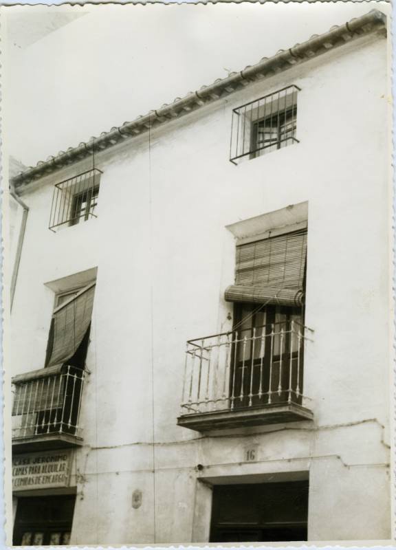 Expediente sobre la Casa de Huéspedes Casa Jerónimo (Mula).