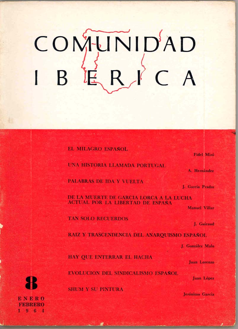 Artículo de revista: Evolución del sindicalismo español, por Juan López.
