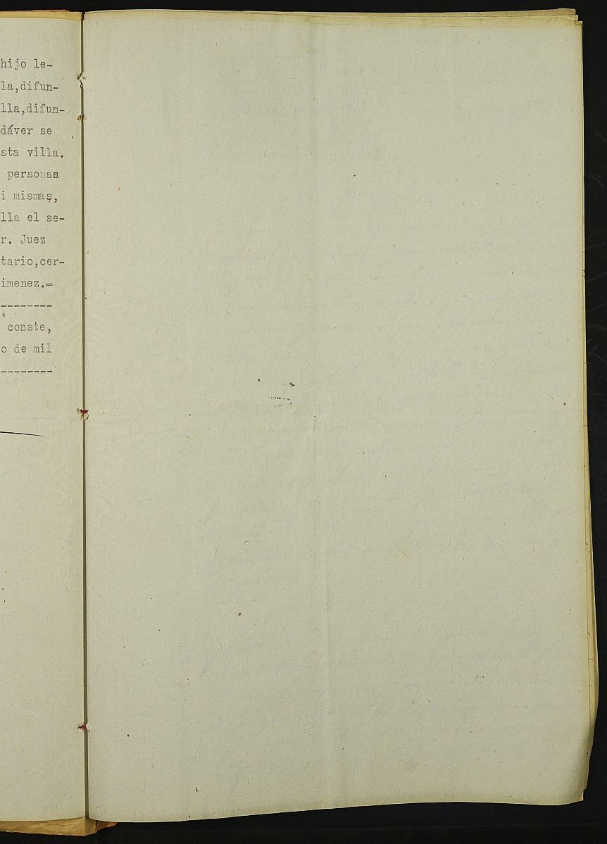 Declaración de herederos 56/1931 del Juzgado de Primera Instancia e Instrucción Nº 1 de Yecla, por defunción de Josefa Tomás Jiménez.
