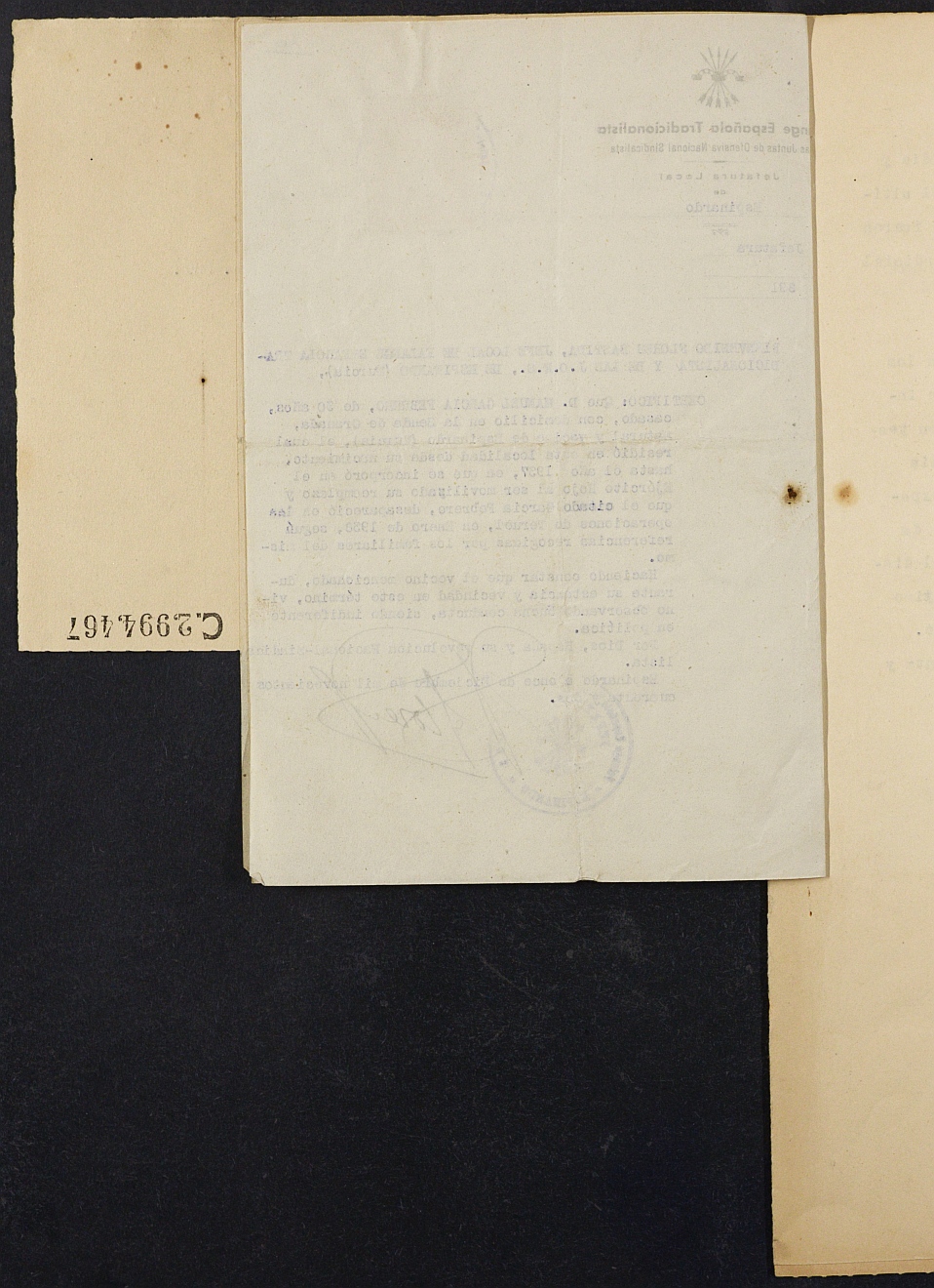 Expediente nº 329/1942 del Juzgado de Primera Instancia de Murcia para la inscripción en el Registro Civil por la desaparición de Manuel García Febrero