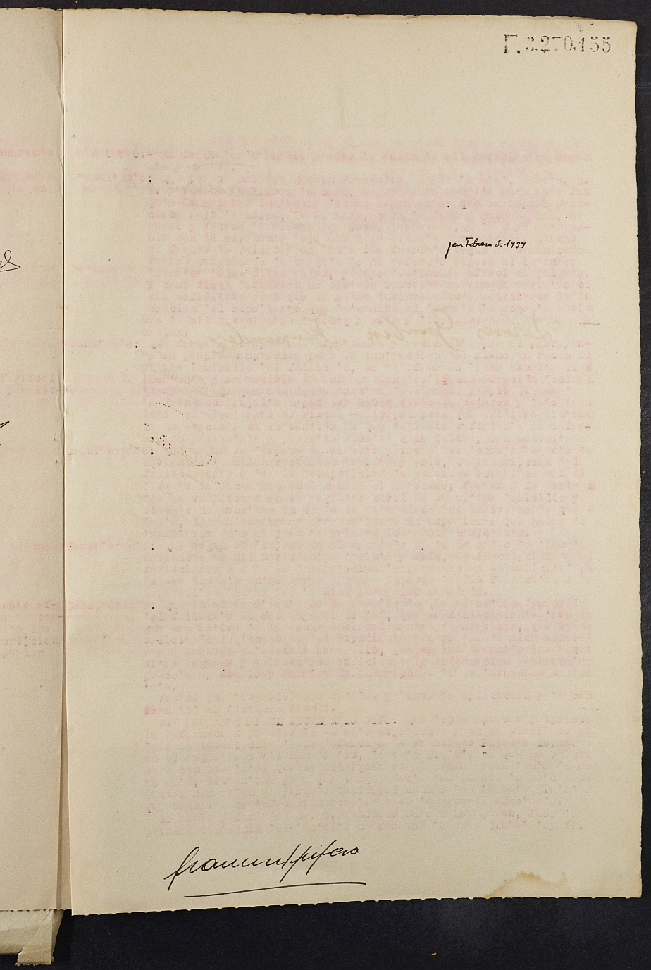 Expediente nº 480/1944 del Juzgado de Primera Instancia de Murcia para la inscripción en el Registro Civil por la defunción de Francisco Pujalte López