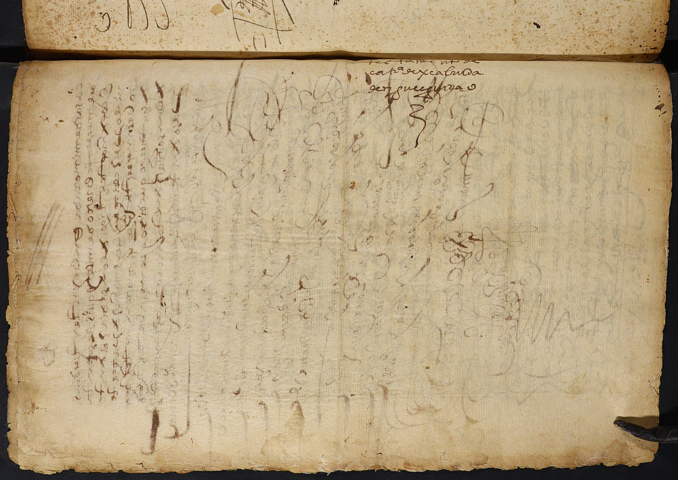 Protocolo de testamentos antiguos y capellanías ante Alonso Carreño y otros notarios de Cehegín . Años 1550-1646.