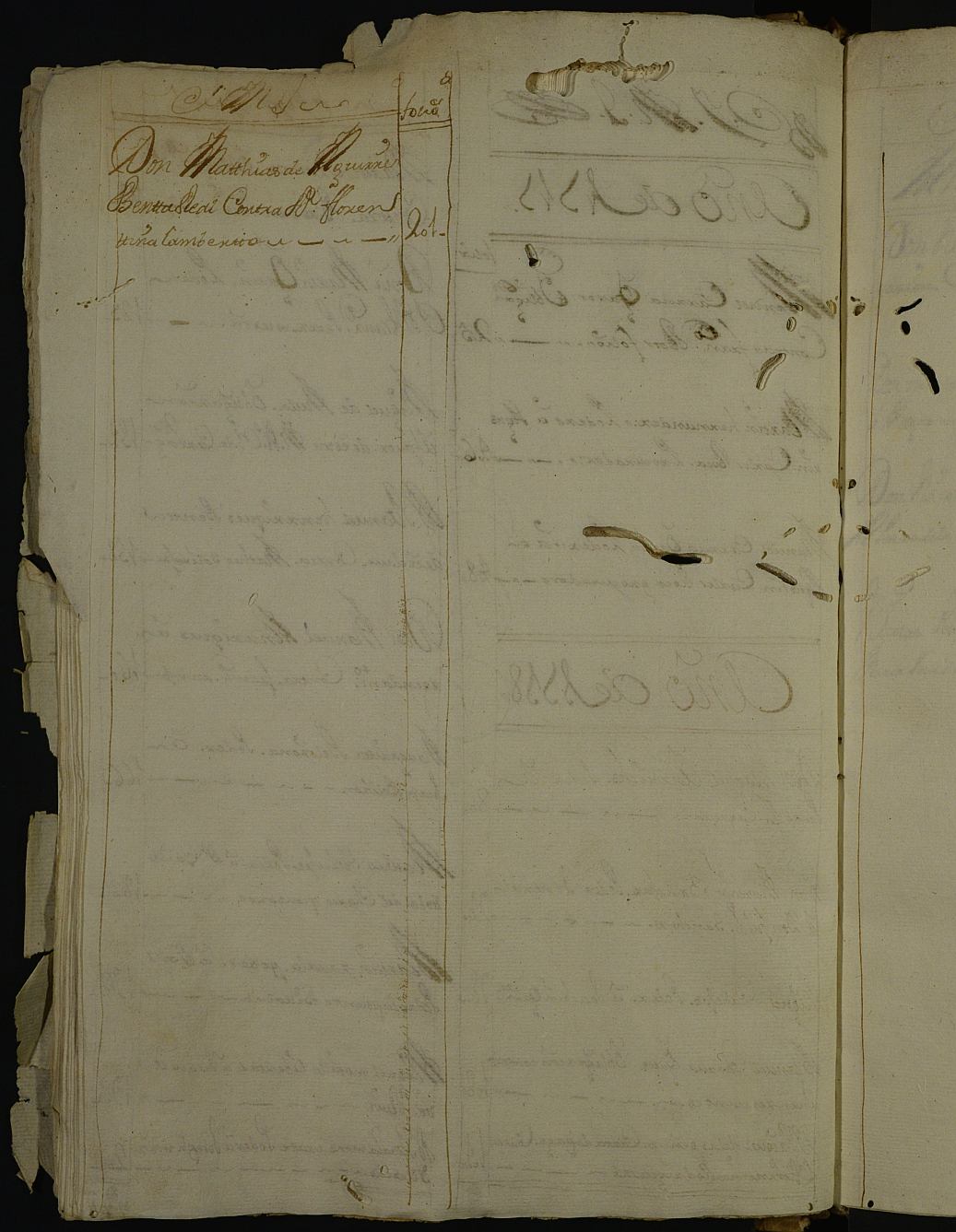 Registro de Pedro Antonio de Sola y Joaquín García de León, Cartagena de 1717-1719.