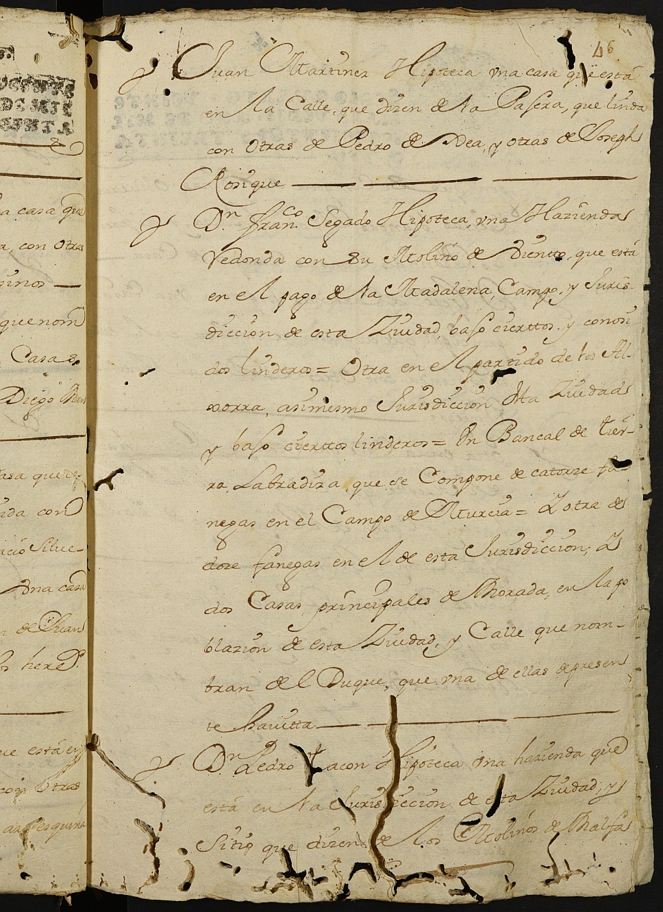 Registro de Joaquín García de León, Cartagena: Escribano de Marina. Año 1731.