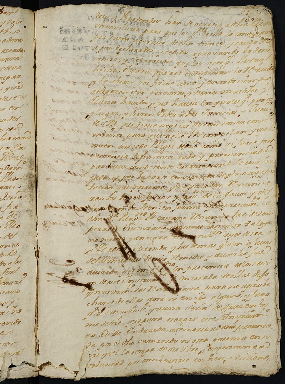 Registro de Joaquín García de León, Cartagena: Escribano de Marina. Año 1741.