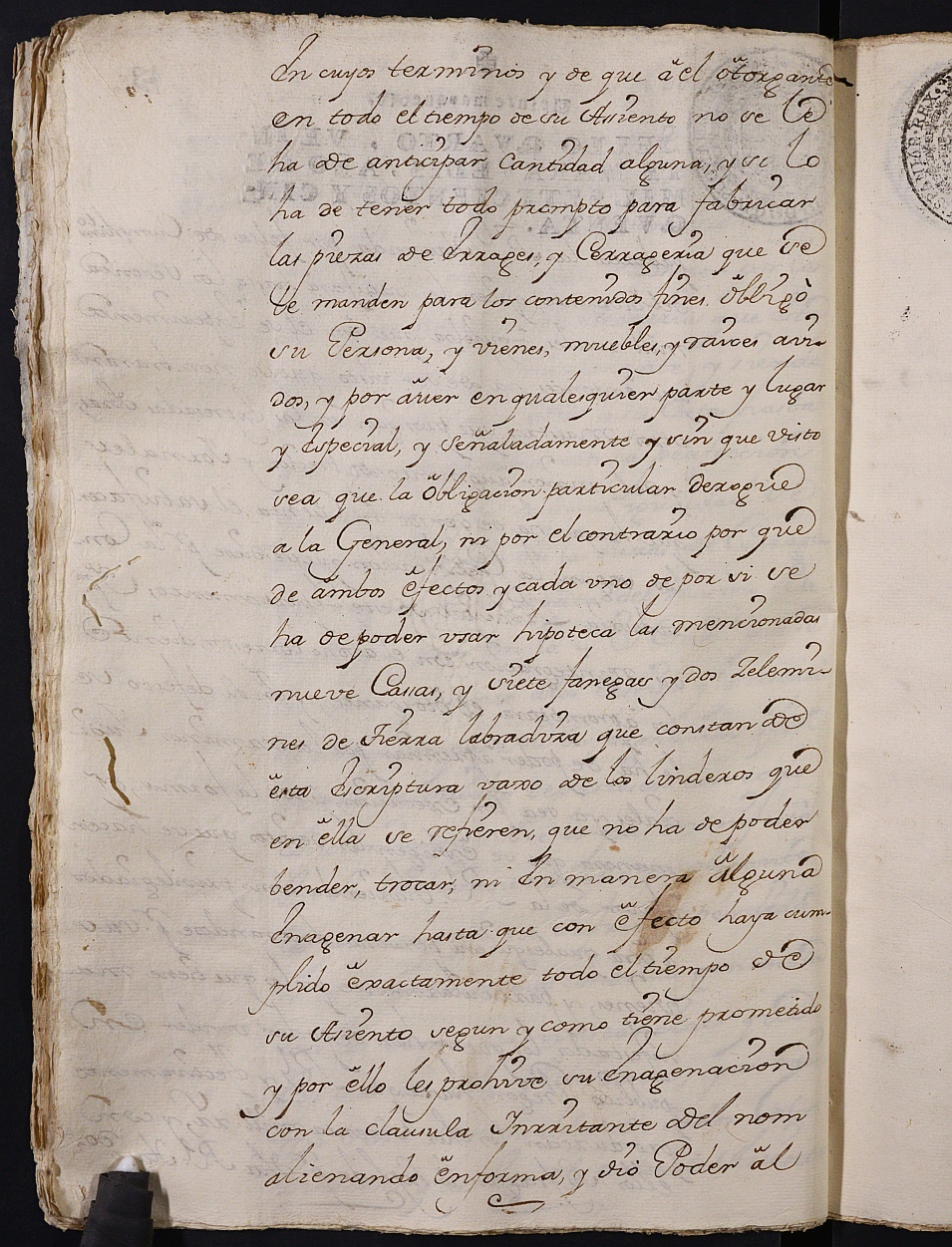 Registro de Joaquín García de León, Cartagena: Escribano de Marina. Año 1750.