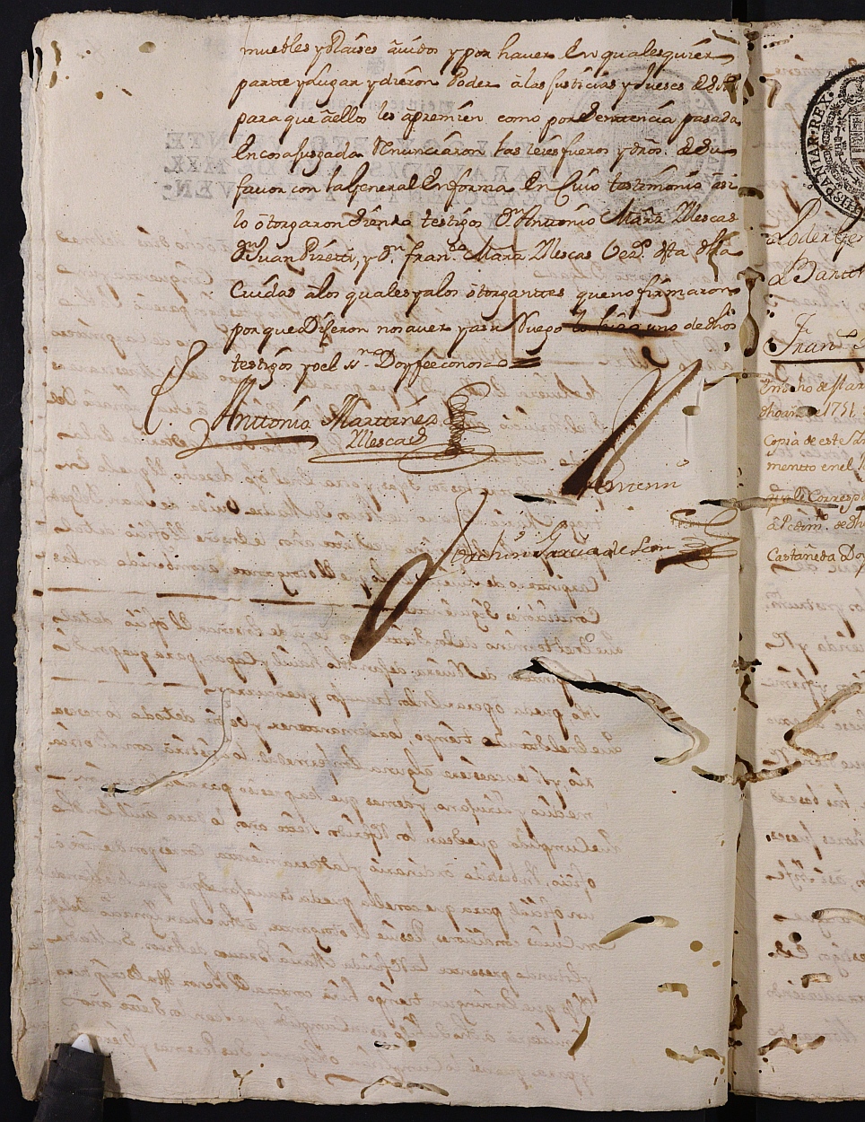 Registro de Joaquín García de León, Cartagena: Escribano de Marina. Años 1750-1752.