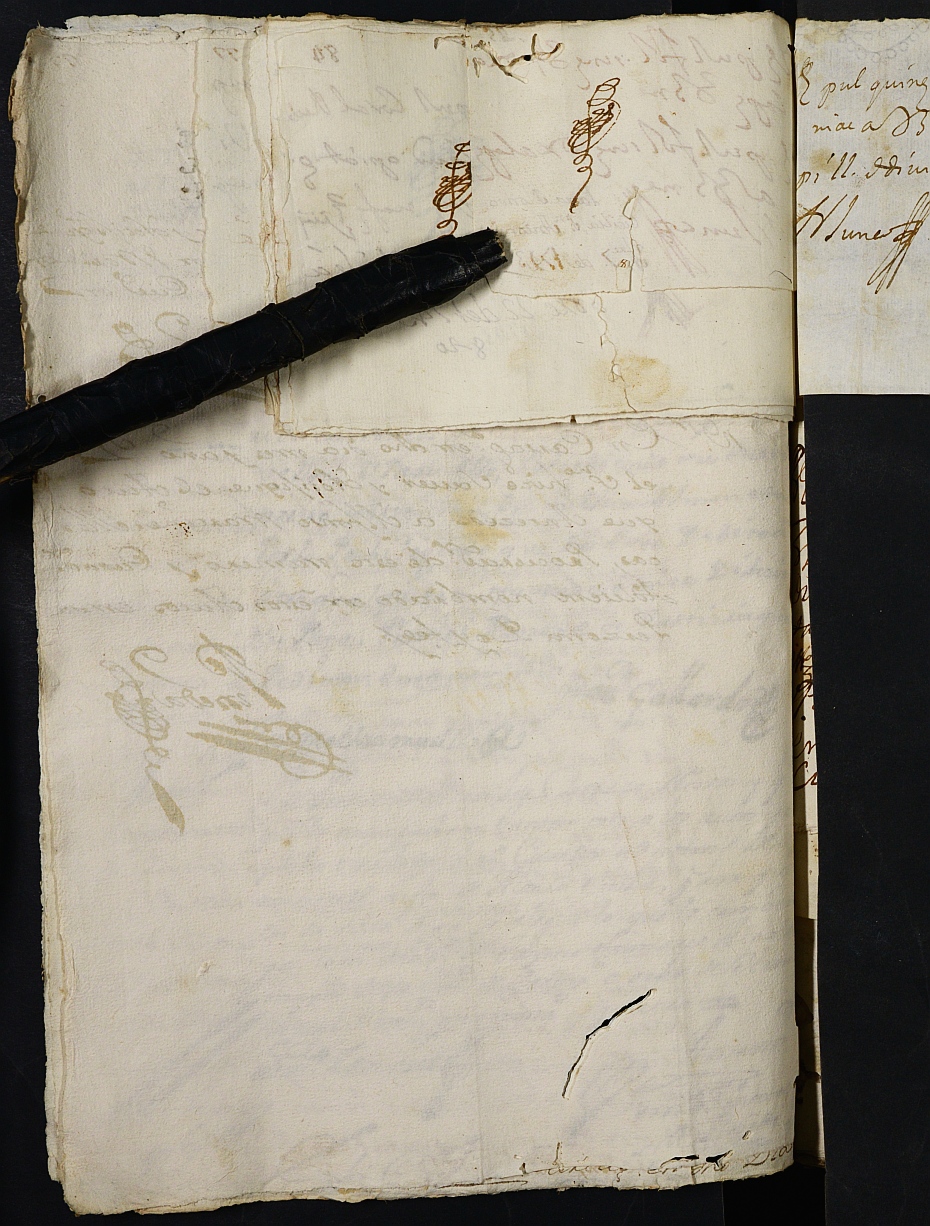 Registro de Fernando Jiménez de Pineda, Cartagena: Particiones de bienes. Años 1743-1745.
