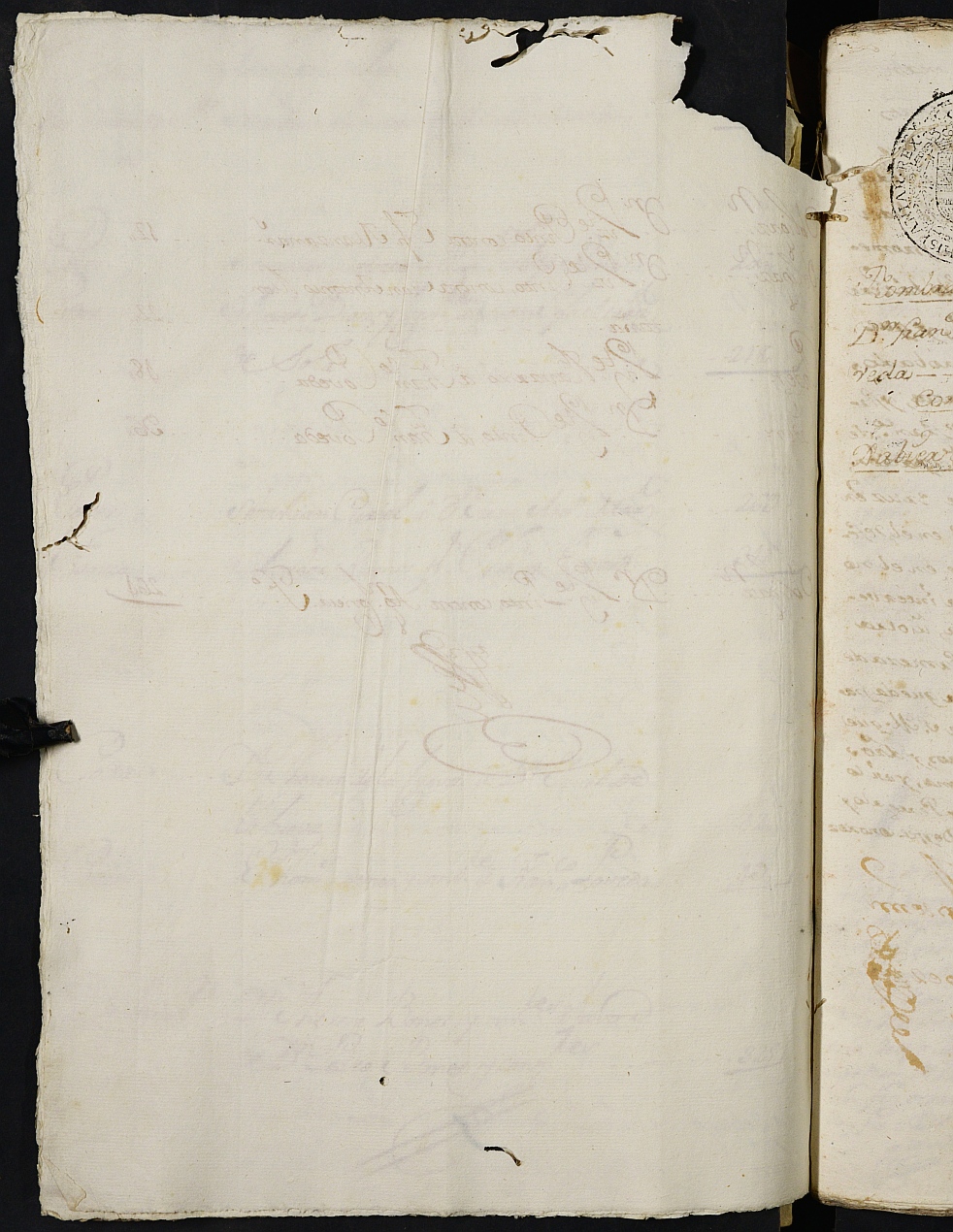 Registro de Fernando Jiménez de Pineda, Cartagena. Años 1744-1746.