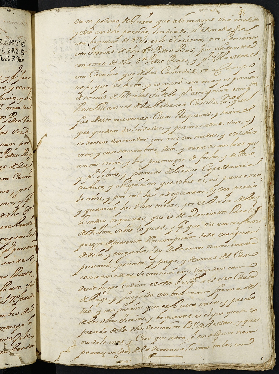 Registro de Fernando Jiménez de Pineda, Cartagena. Años 1747-1749.