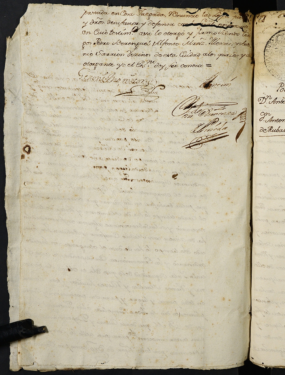 Registro de Fernando Jiménez de Pineda, Cartagena: Escribano de Marina. Años 1759-1761.