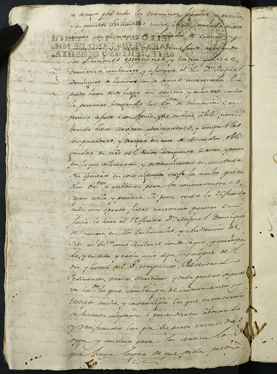 Registro de Agustín Carlos Roca, Cartagena. Año 1780.