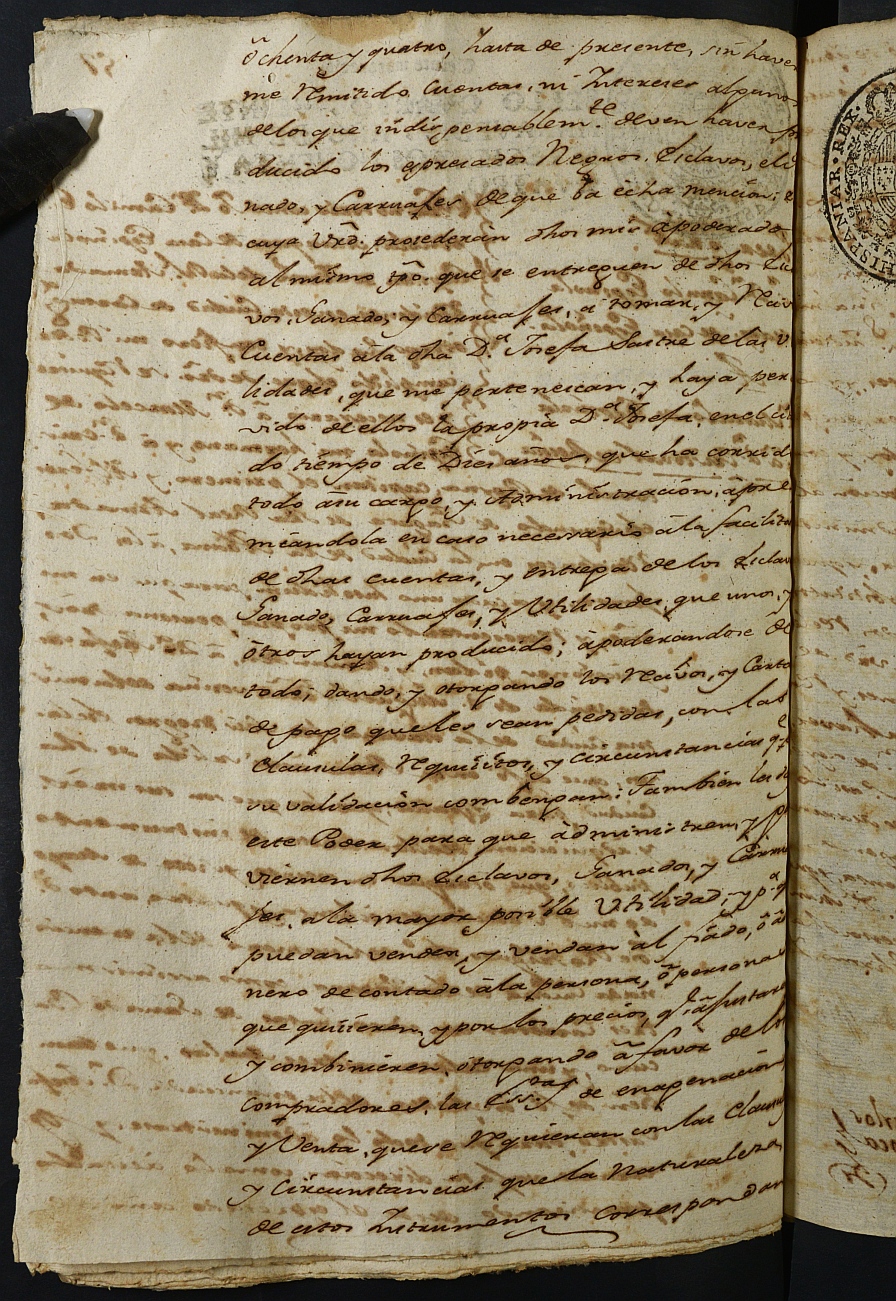 Registro de Agustín Carlos Roca, Cartagena: Escribano de Marina. Año 1794.