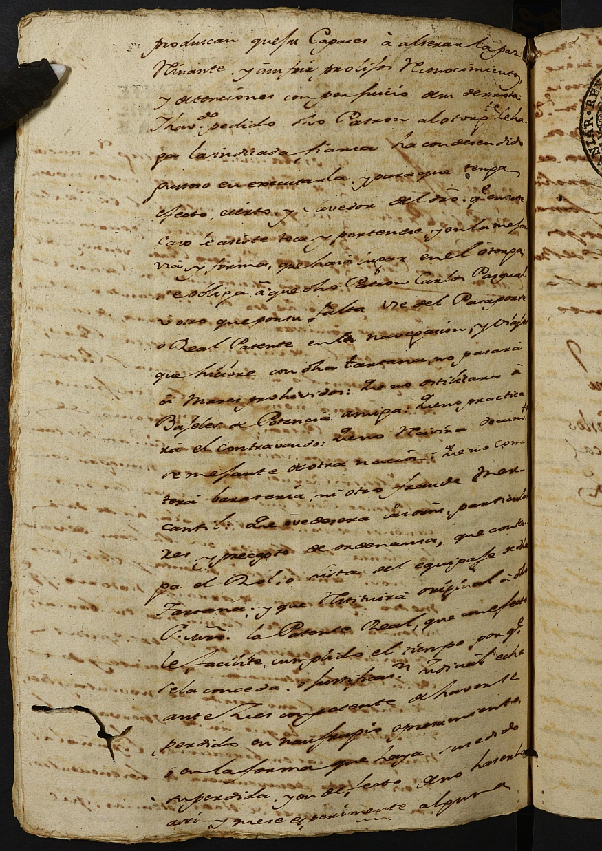 Registro de Agustín Carlos Roca, Cartagena: Escribano de Marina. Año 1794.
