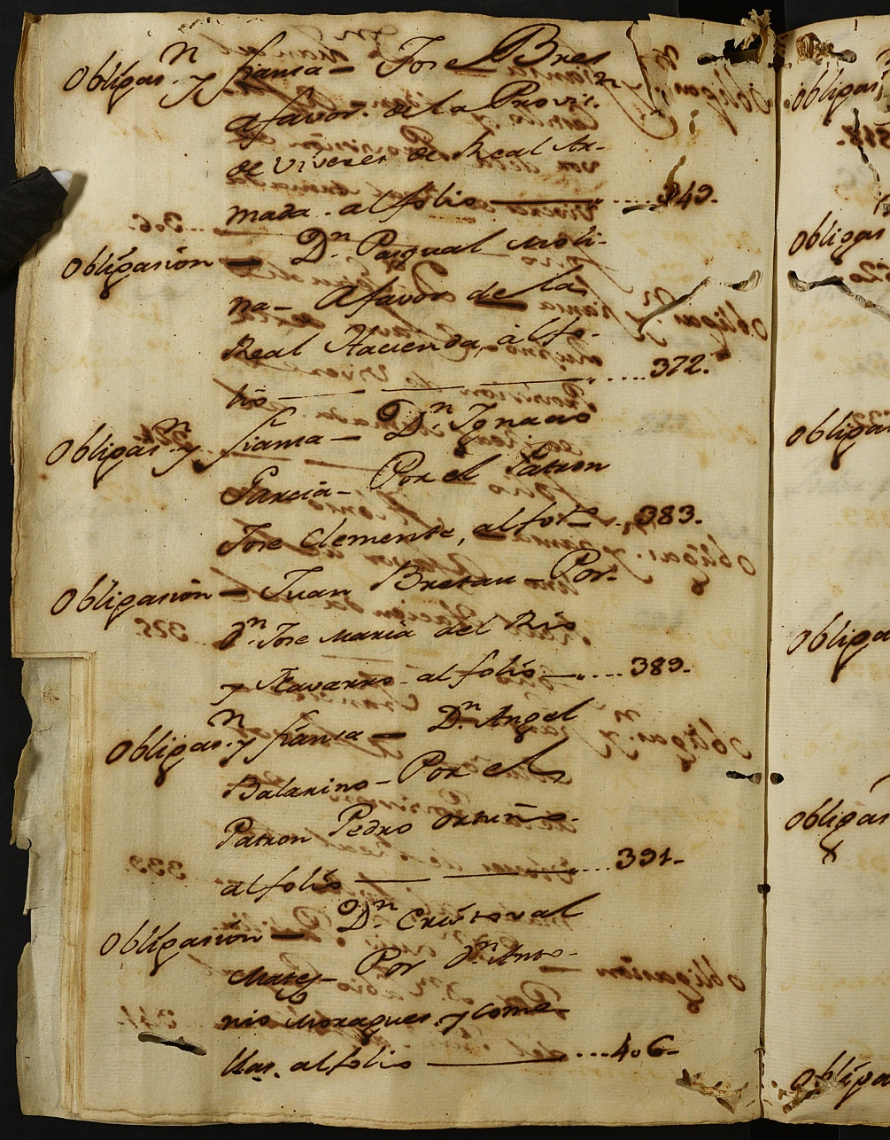 Registro de Agustín Carlos Roca, Cartagena: Escribano de Marina. Año 1795.