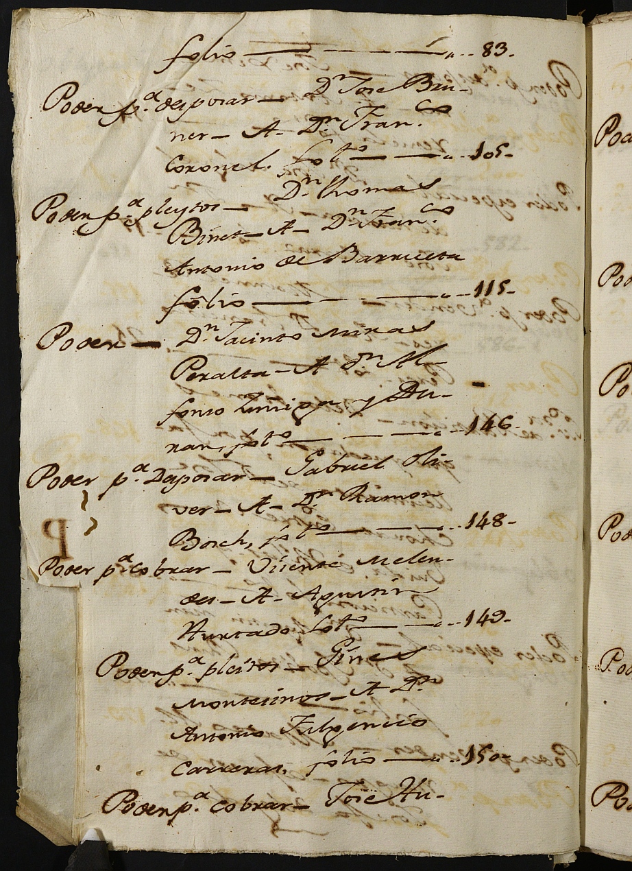 Registro de Agustín Carlos Roca, Cartagena: Escribano de Marina. Años 1798-1800.