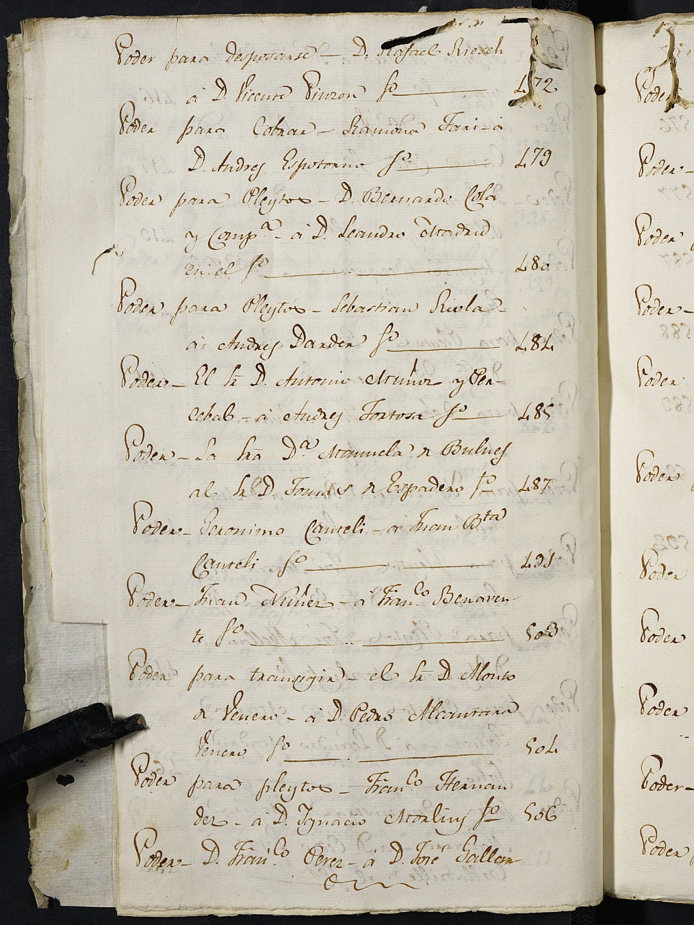 Registros de Agustín Carlos Roca, Cartagena: Escribano de Marina. Años 1804-1807.