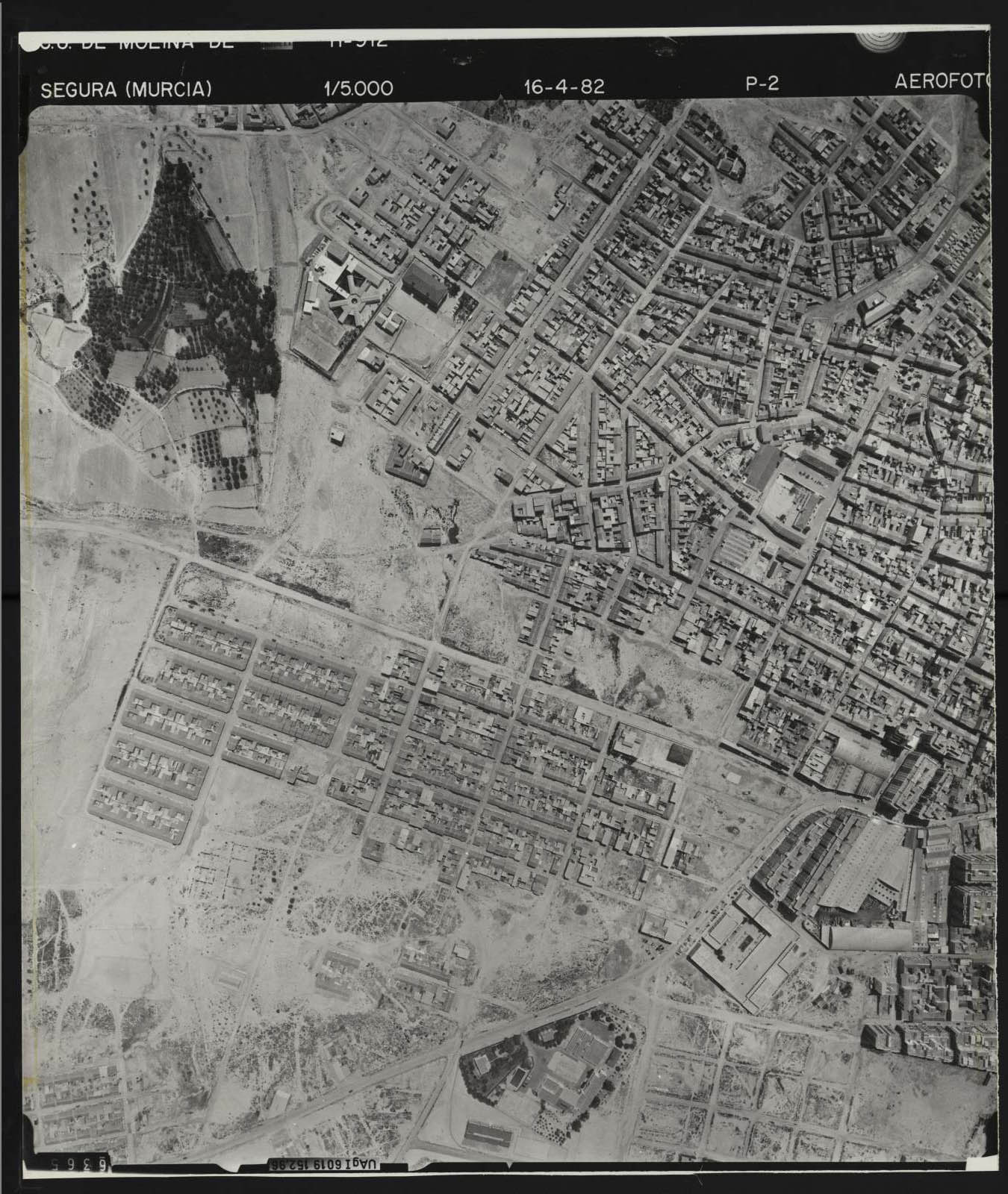 Fotografía aérea del casco urbano de Molina de Segura