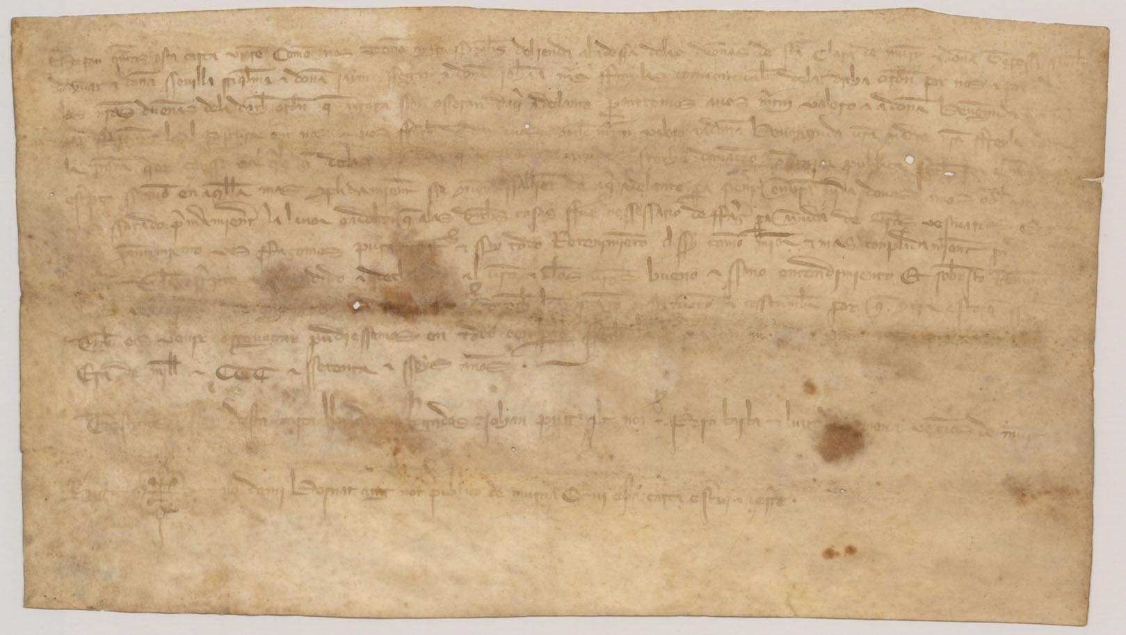 Carta de compromiso de la abadesa y monjas de Santa Clara de dar la renta de unas casas a Martín Valero y a doña Benvenguda, su madre y monja, para ayuda de sus vestuarios.