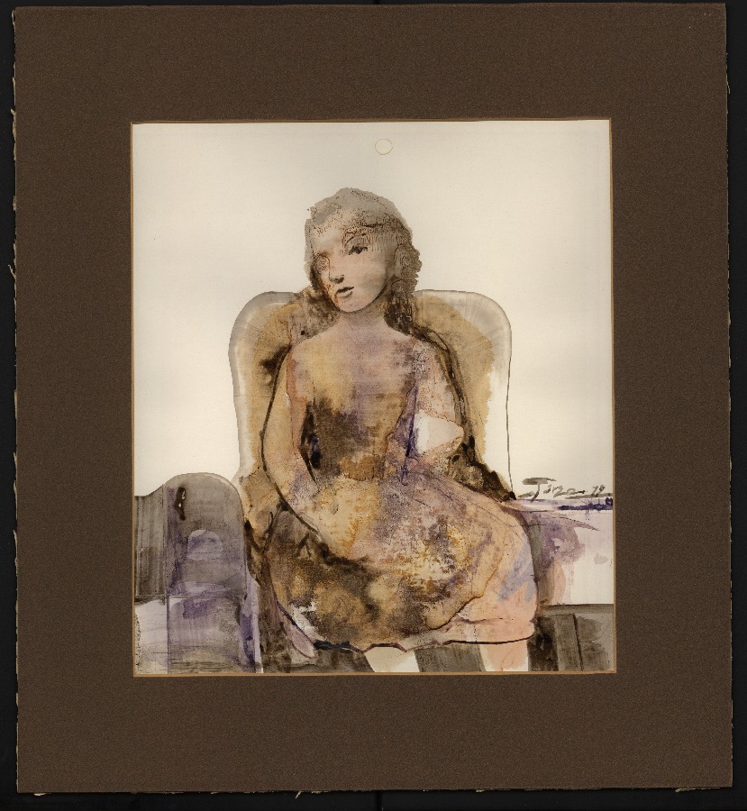 Retrato de Mujer sentada, de Ramón Garza.