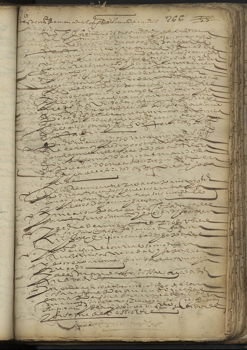 Testamento de María Díaz, mujer de Lorenzo Amorós, vecina de Cehegín.