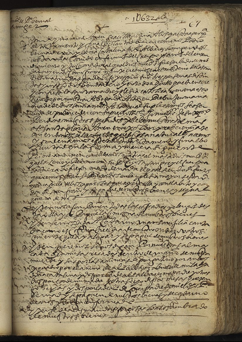 Testamento de Pedro Berná Egea y Catalina Fajardo Álvarez, su mujer, vecinos de Cehegín.