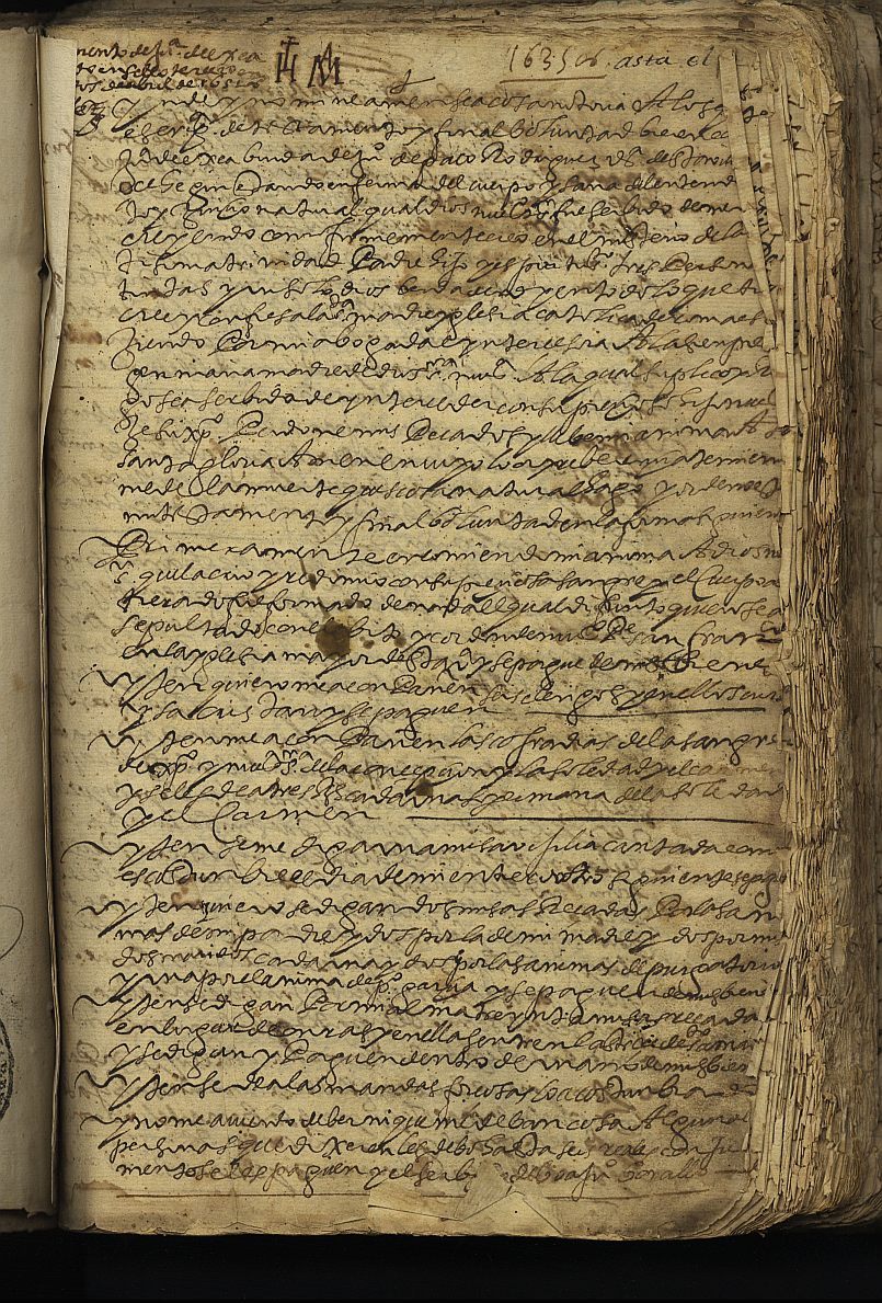 Testamento de Juana de Egea, viuda de Juan de Paco Rodríguez, vecina de Cehegín.