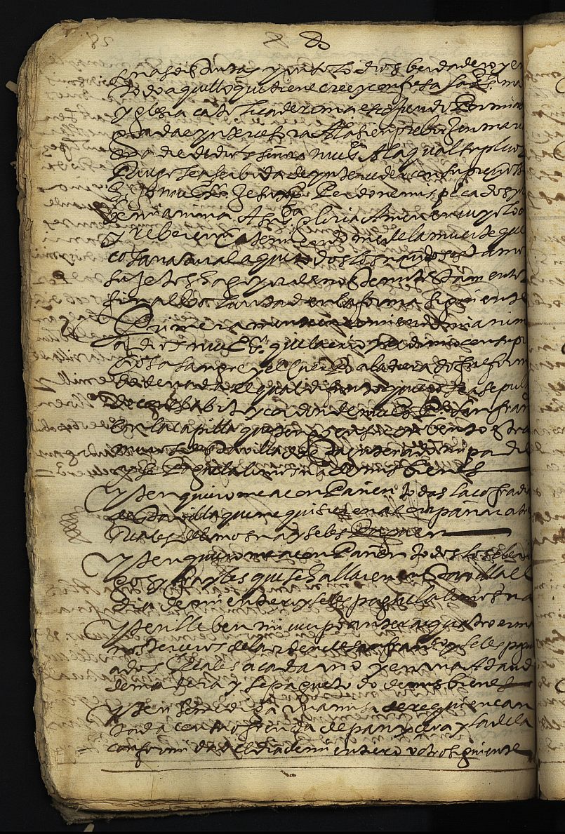 Testamento de Bernardo de Quirós, marido de Juana Martínez, vecino de Cehegín.