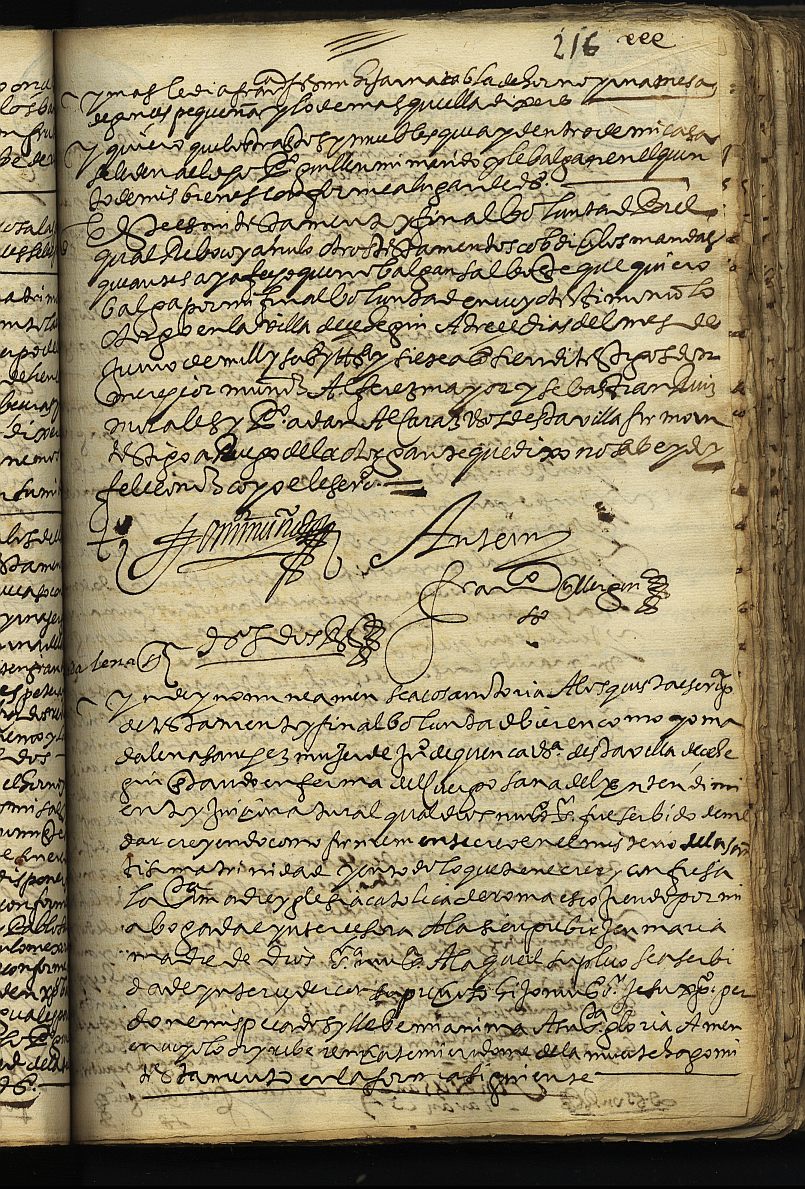 Registro de Francisco Ciller Guirao, Cehegín: Testamentos de 1635-1639.