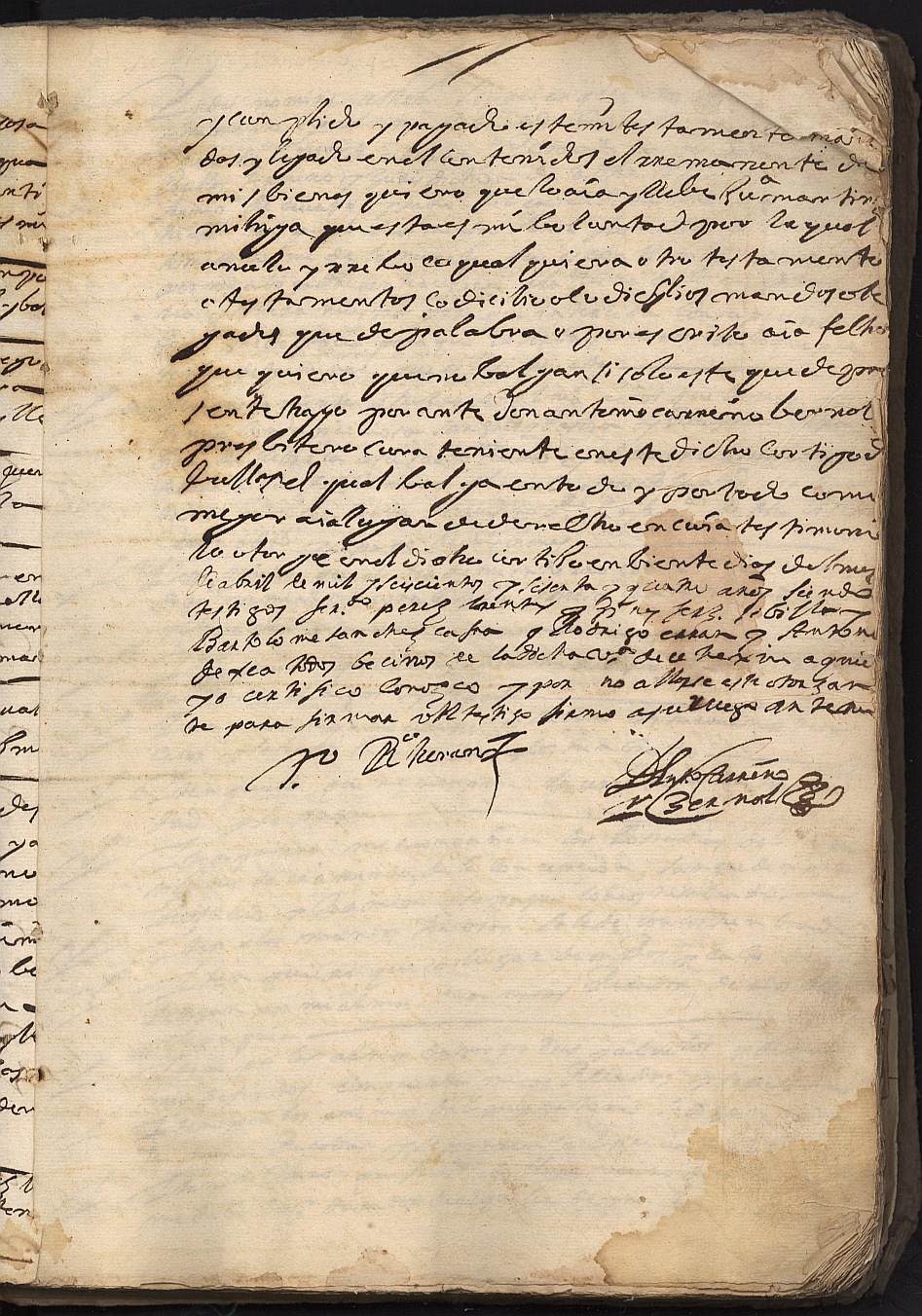 Registro de Antonio Carreño Bernad, Bullas: Testamentos de 1664-1685.