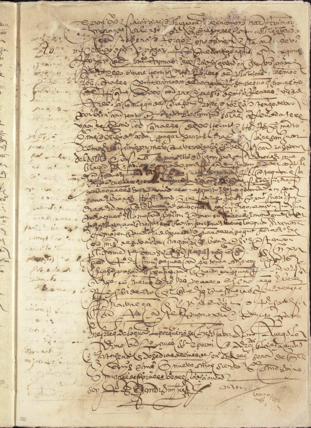 Obligación de pago de Martín Marín, yerno de Alonso, a favor de Ginés Rodríguez, yerno de Francisco Tomás, vecino de Cartagena, por treinta y tres reales de plata castellanos.