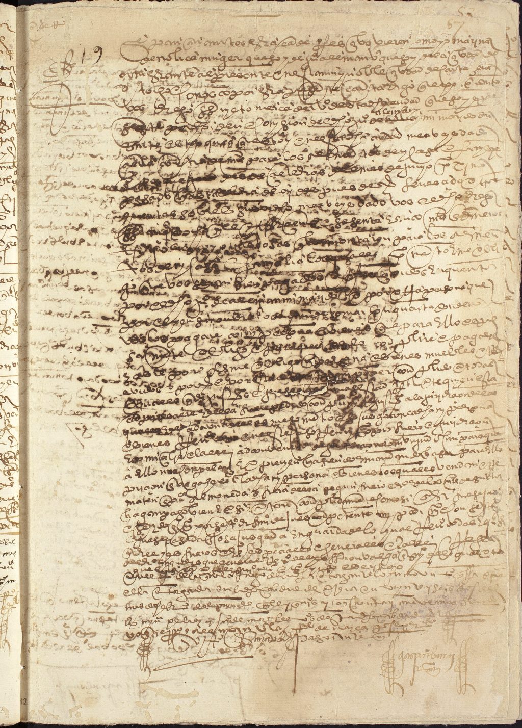 Carta de recibo de Marina de Nolica, mujer de Juan Alemán, a favor de Diego Sarmiento, mercader, por los ocho mil trescientos sesenta y cinco maravedíes que le había prestado.